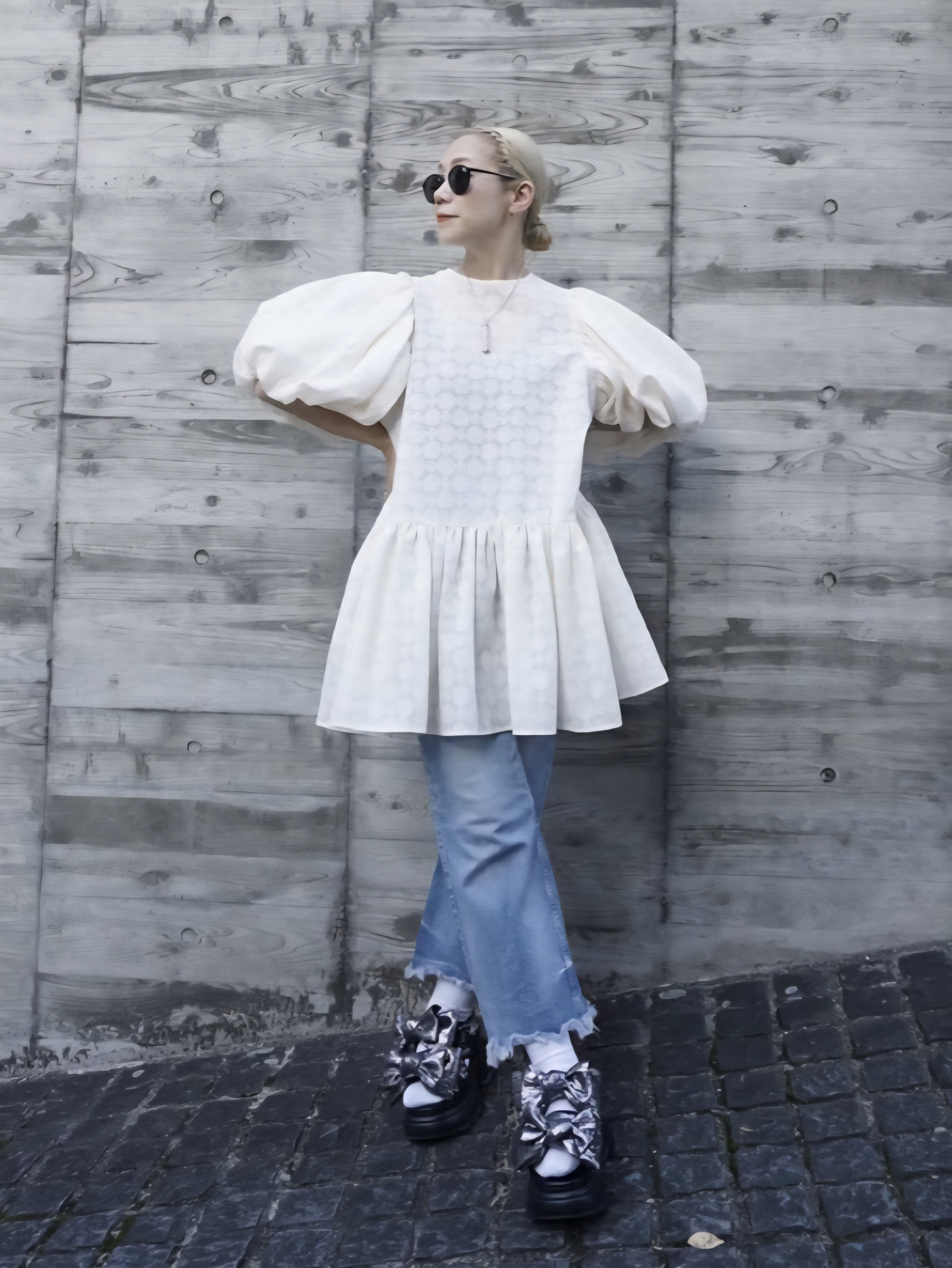 予約販売】THOMAS MAGPIE シアードットジャガードワンピース – TORAYA