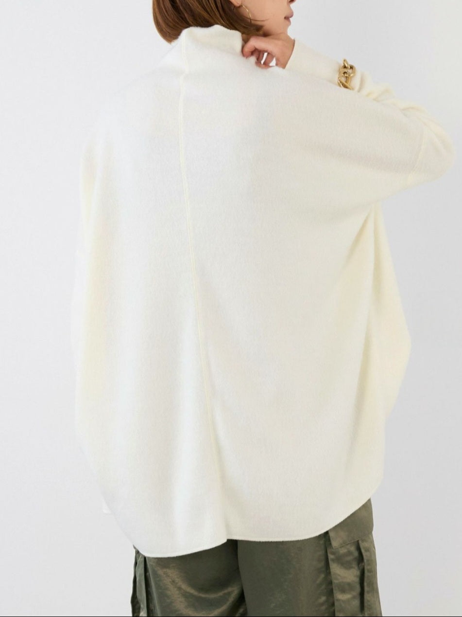 MICA&DEAL　シャギーハイネックフレアプルオーバー