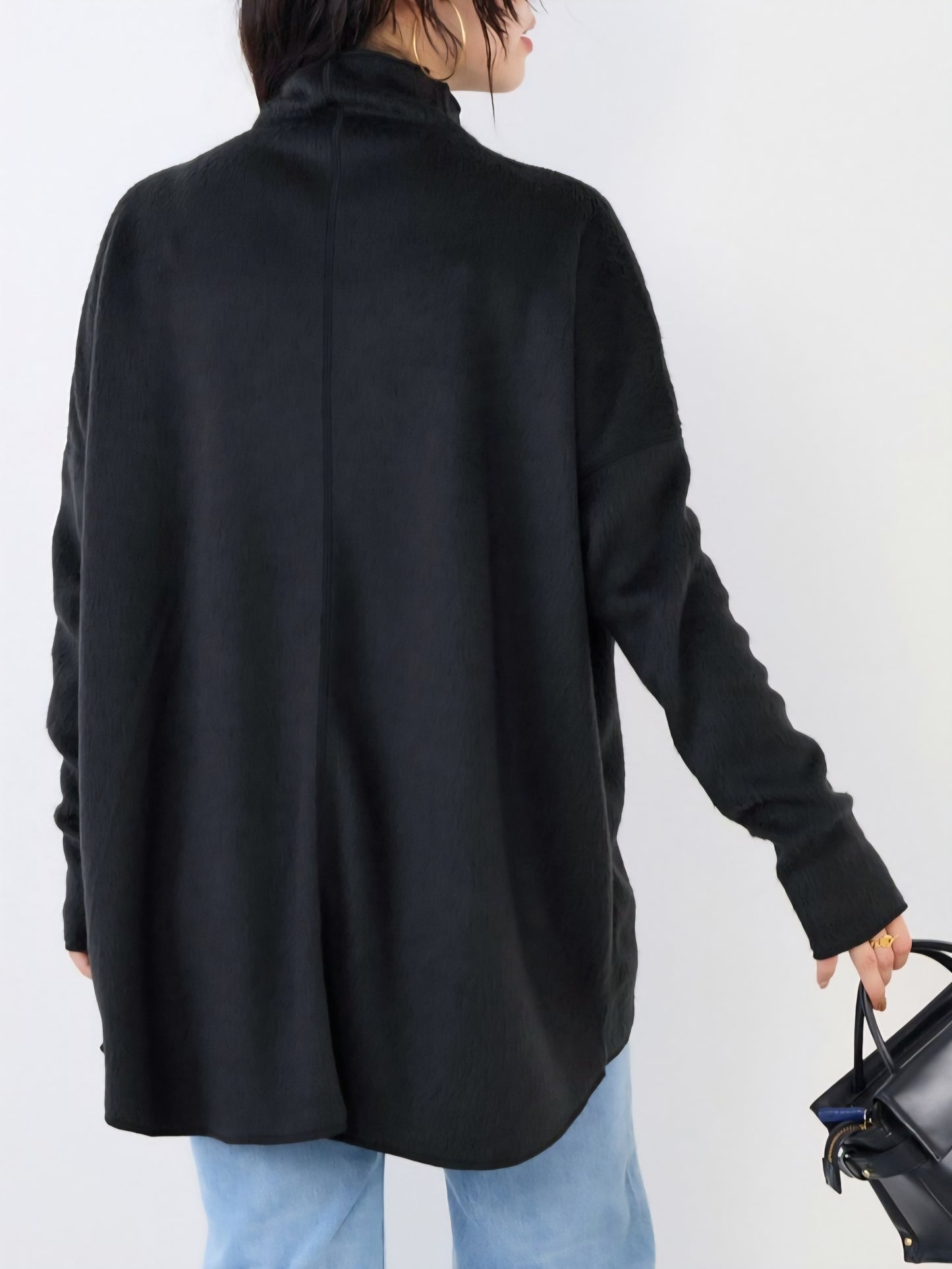 MICA&DEAL　シャギーハイネックフレアプルオーバー