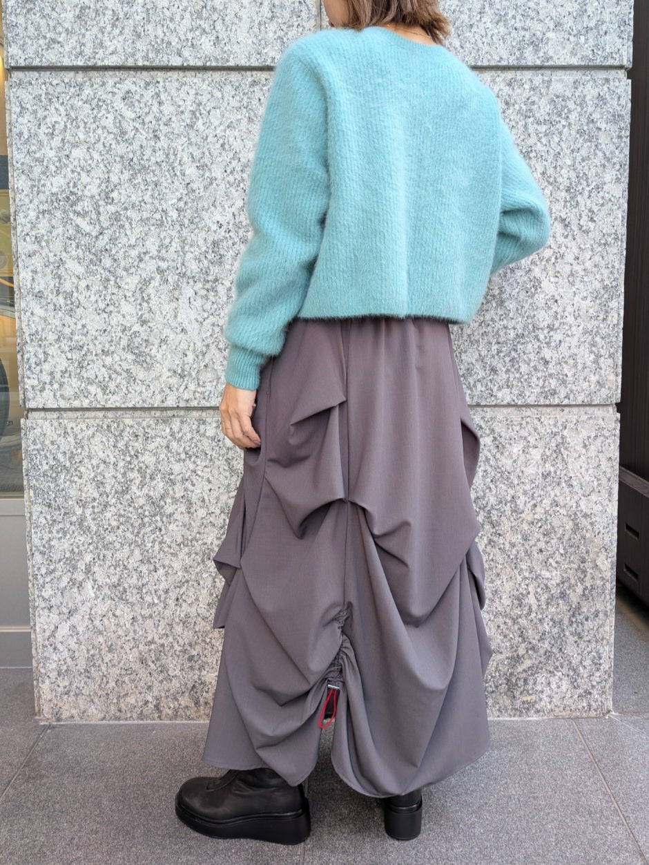 【SALE】LILLY LYNQUE 　フォックスカシミアショートZIPカーディガン