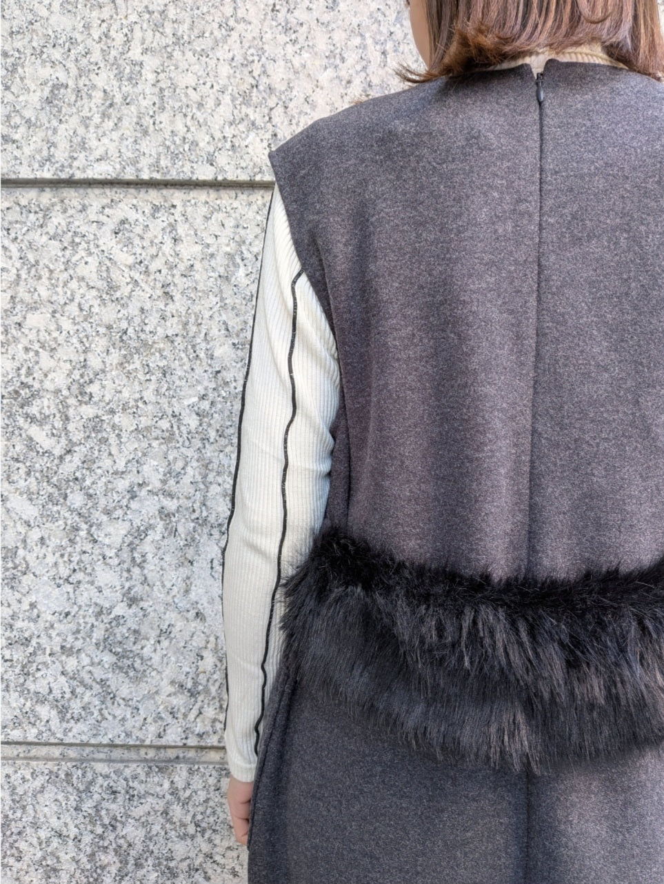 SALE】BRAHMIN ウールライクVネックジャンパースカート – TORAYA