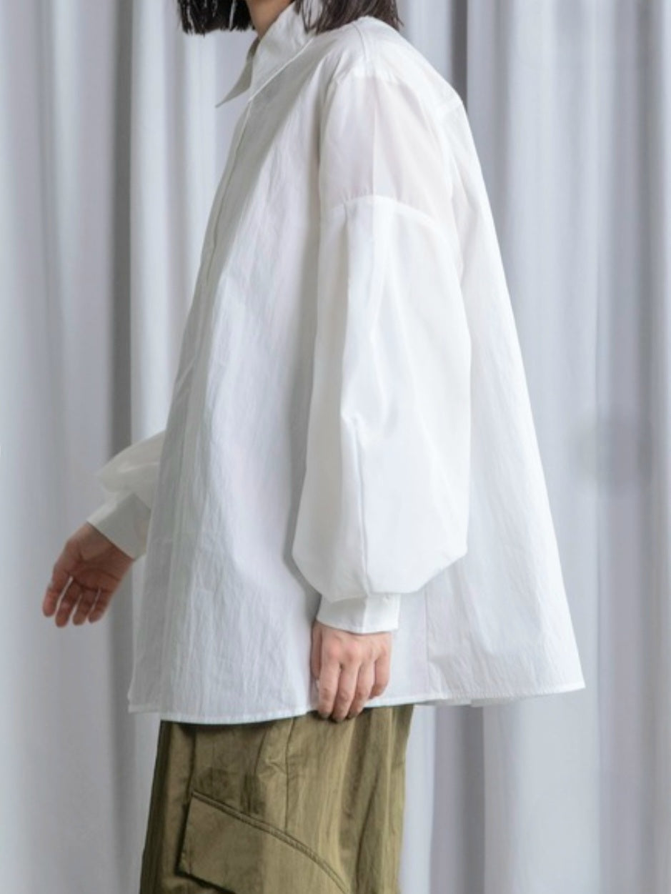 MARECHAL TERRE  ふわ袖ルーズデザインシャツ