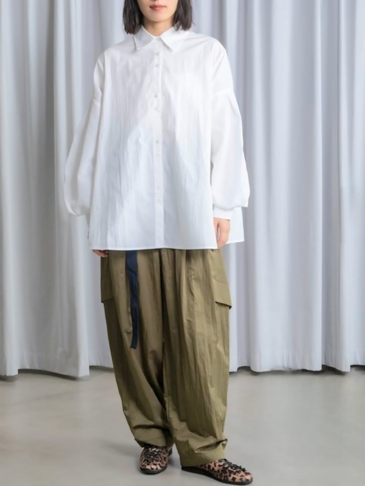 MARECHAL TERRE  ふわ袖ルーズデザインシャツ