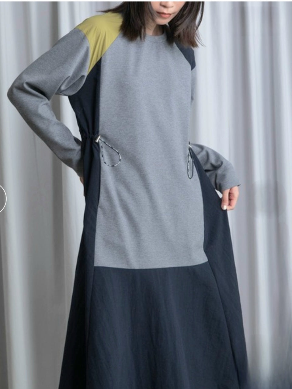 MARECHAL TERRE　異素材MIXドッキングワンピース