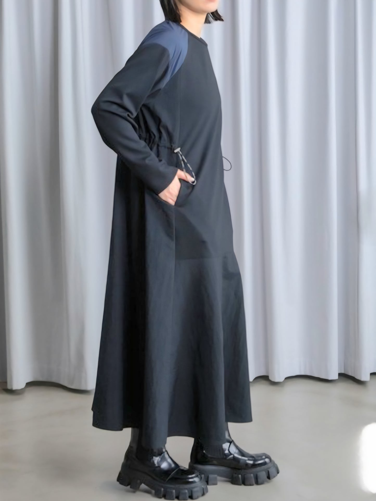 MARECHAL TERRE　異素材MIXドッキングワンピース