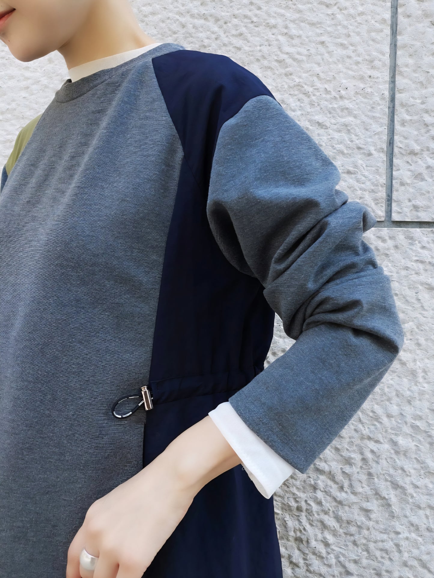 MARECHAL TERRE　異素材MIXドッキングワンピース