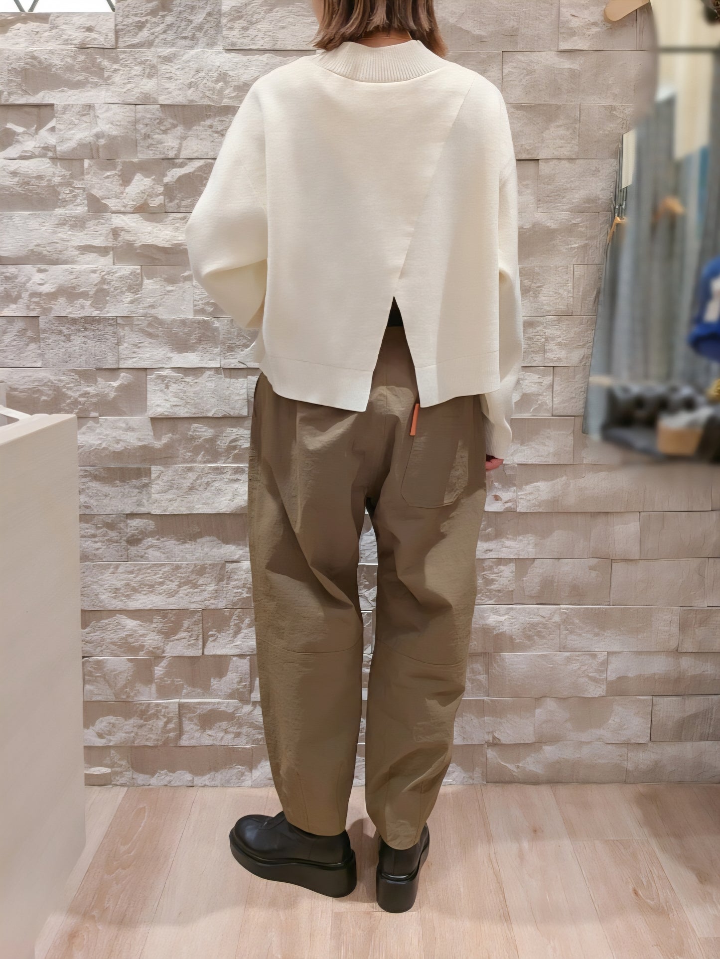 【SALE】USU gallery タフタコクーンカーブパンツ