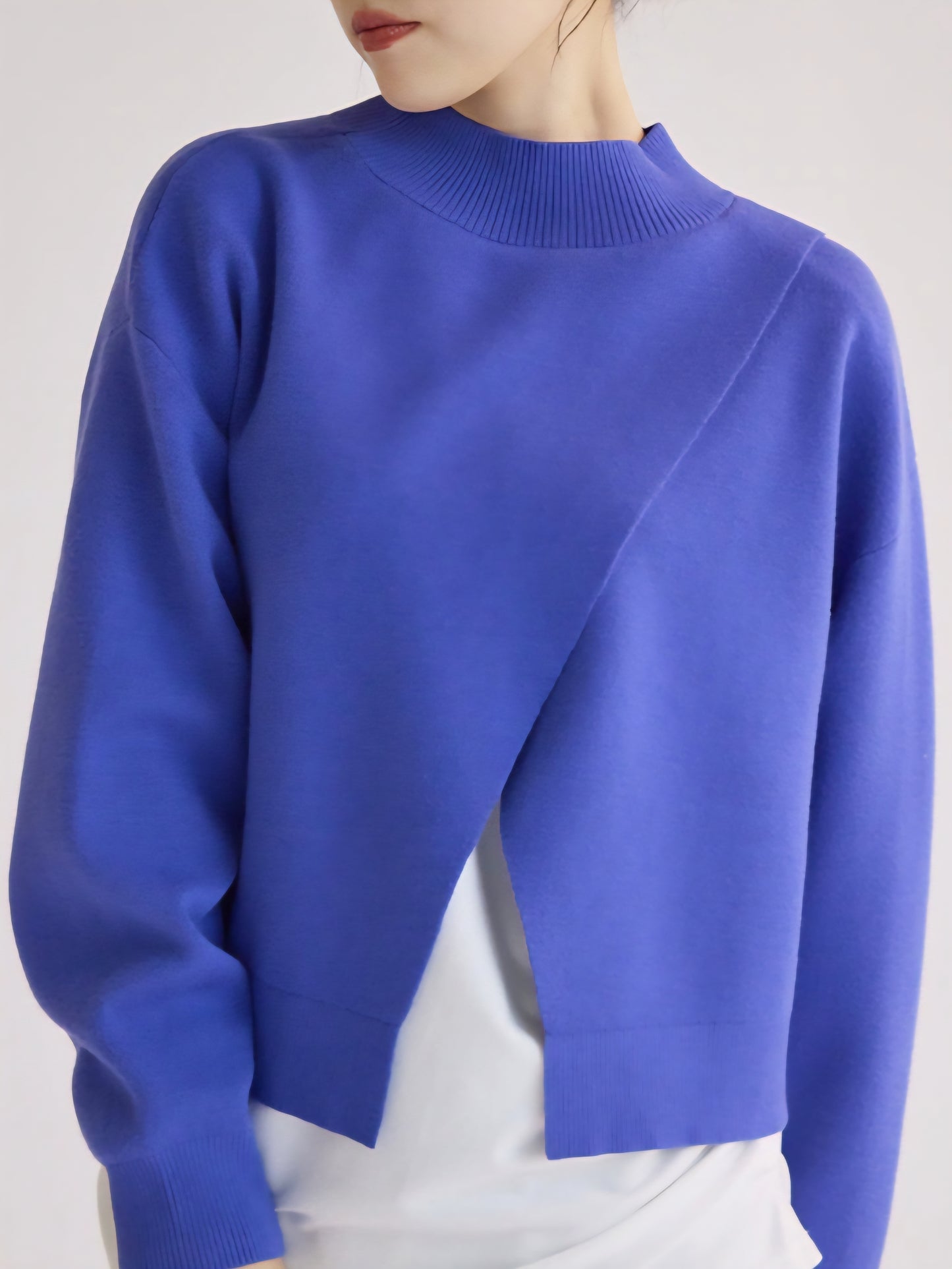 【SALE】SUGAR ROSE　ハイネック２WAYもちもちニット