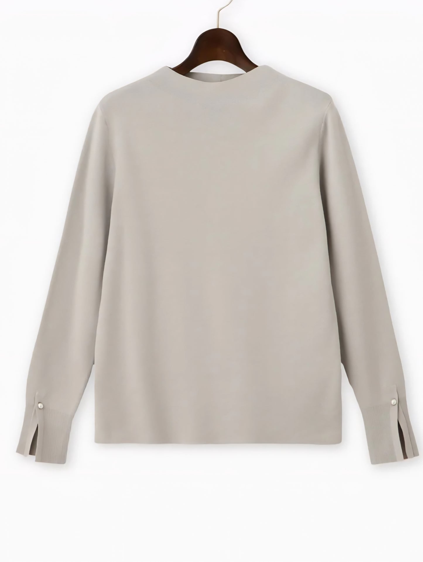 【SALE】BRAHMIN　レーヨンポリもちもちパールモックネックニット