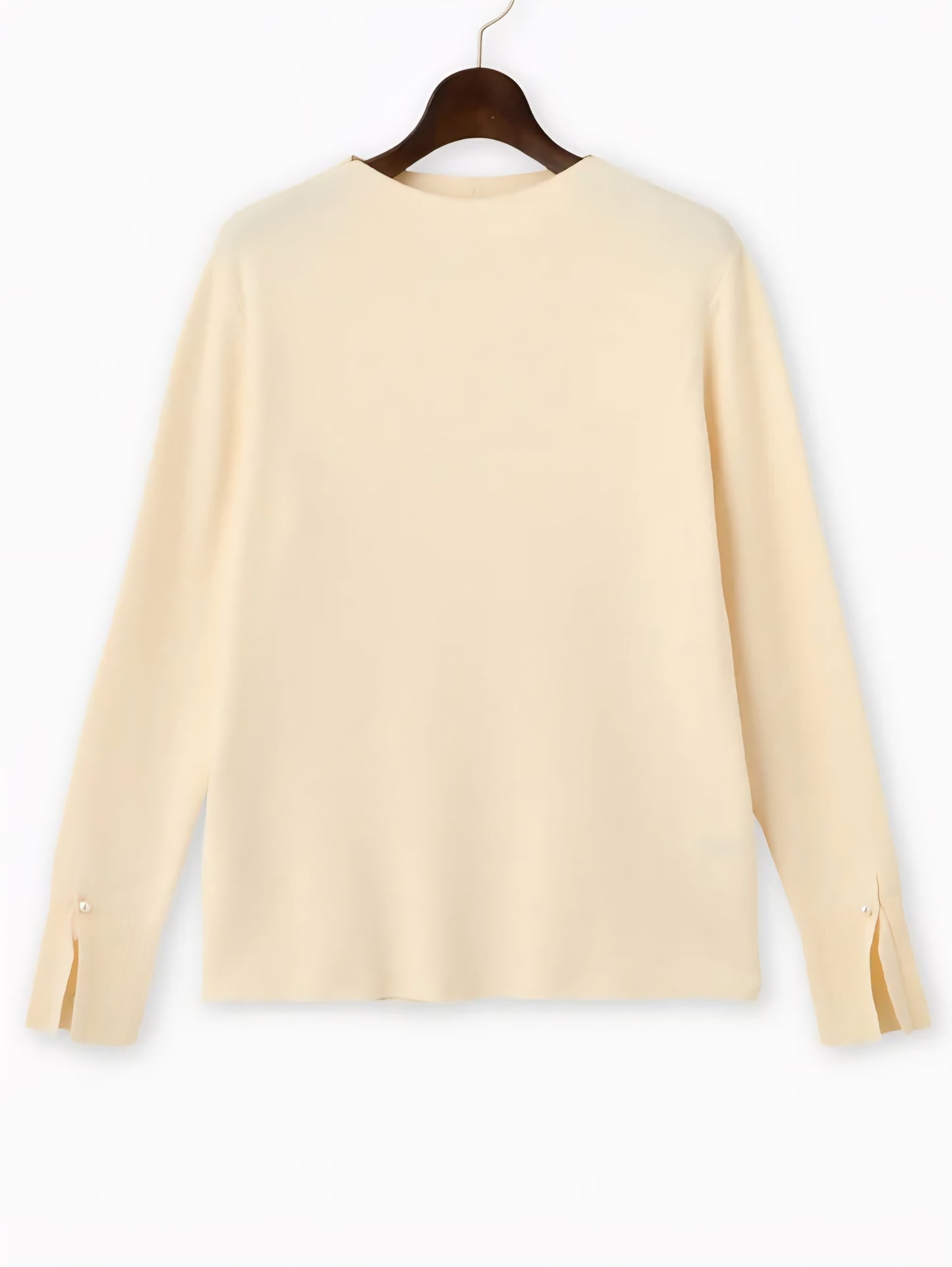 【SALE】BRAHMIN　レーヨンポリもちもちパールモックネックニット