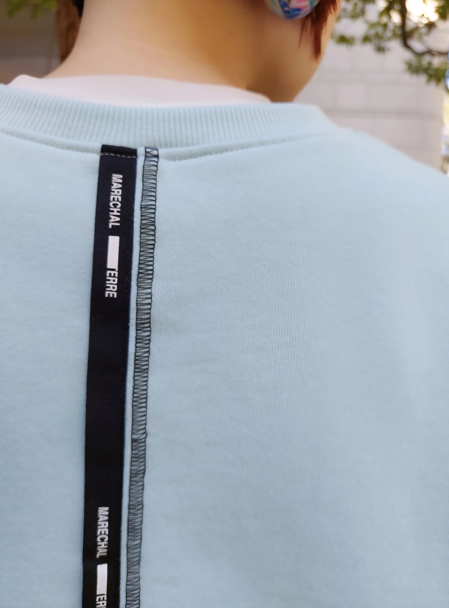 MARECHAL TERRE　バイカラーショートスウェットプルオーバー