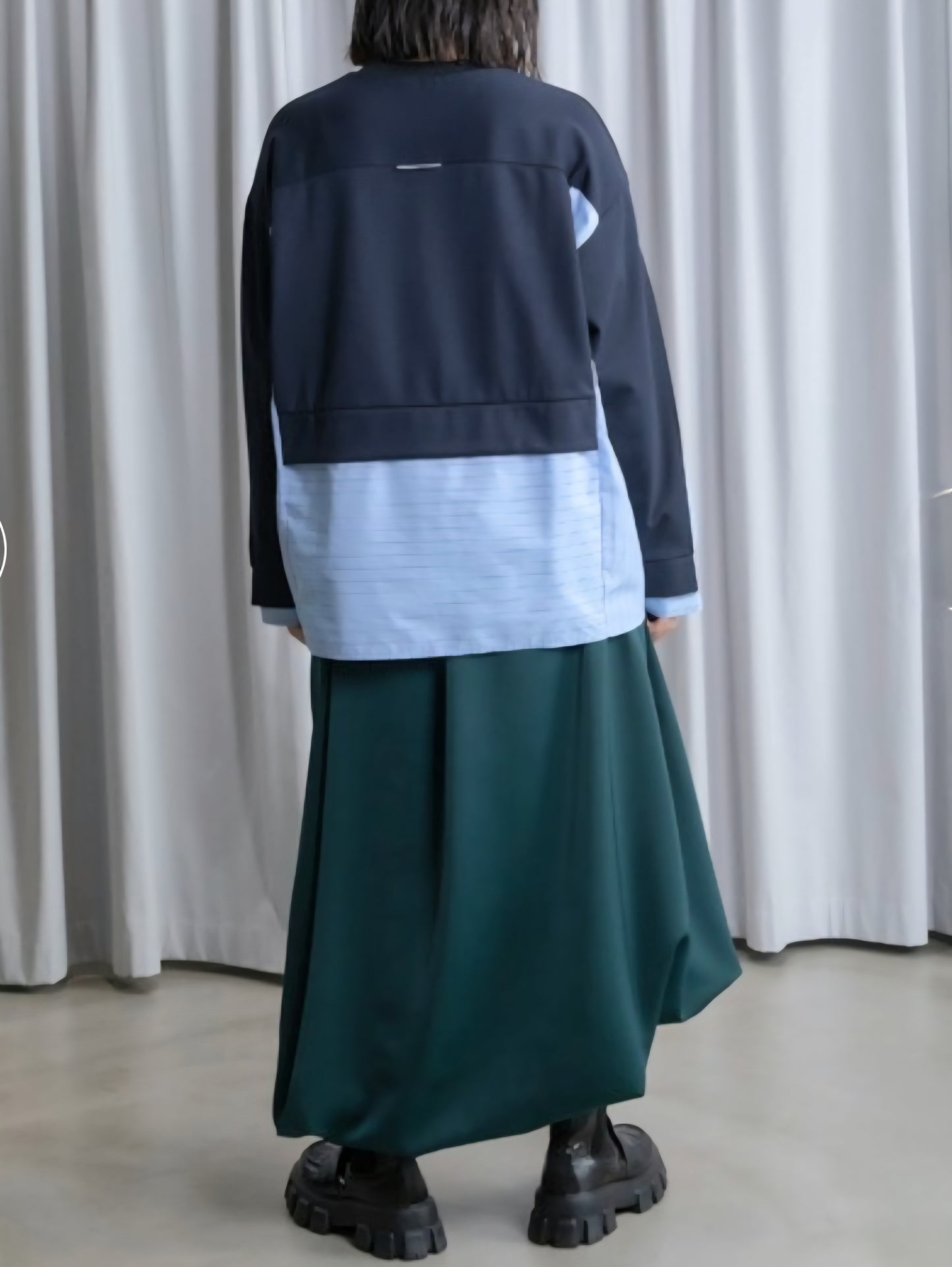 MARECHAL TERRE ポンチレイヤードシャツドッキングプルオーバー