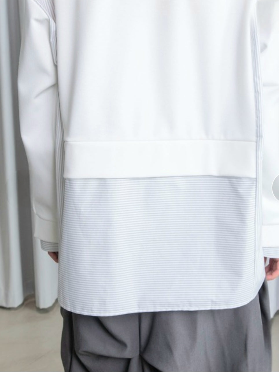 MARECHAL TERRE ポンチレイヤードシャツドッキングプルオーバー