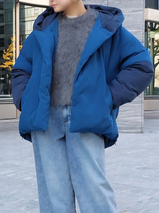 【SALE】WYTE パウダーナイロンバイカラーフーディダウン