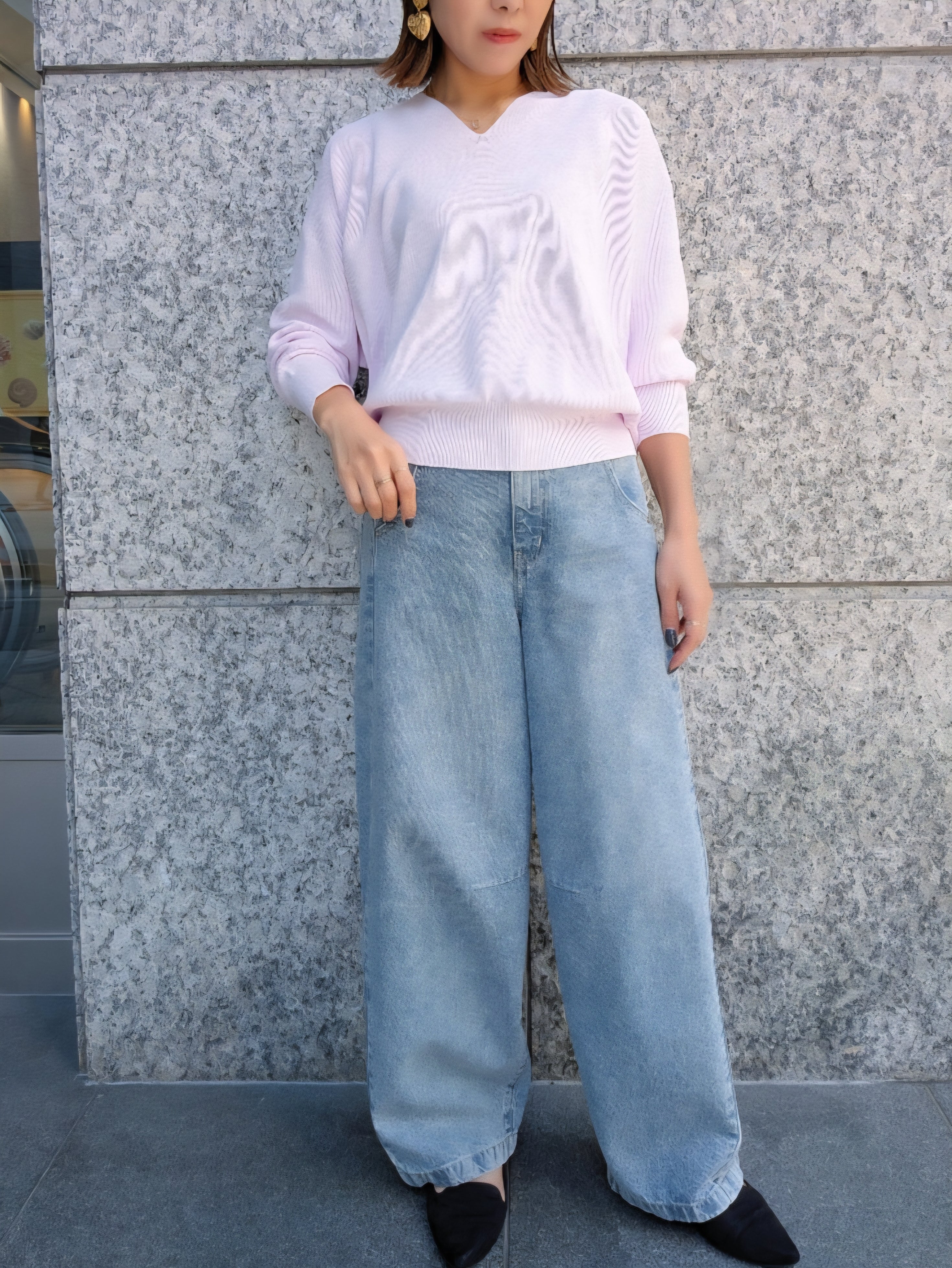 MICA＆DEAL ホールガーメントVネックニット – TORAYA ONLINE STORE