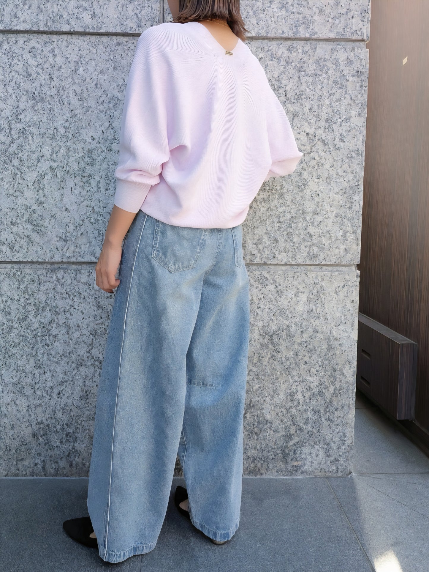 MICA＆DEAL ホールガーメントVネックニット