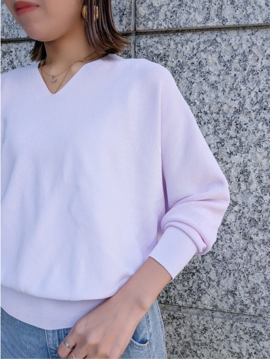 MICA＆DEAL ホールガーメントVネックニット