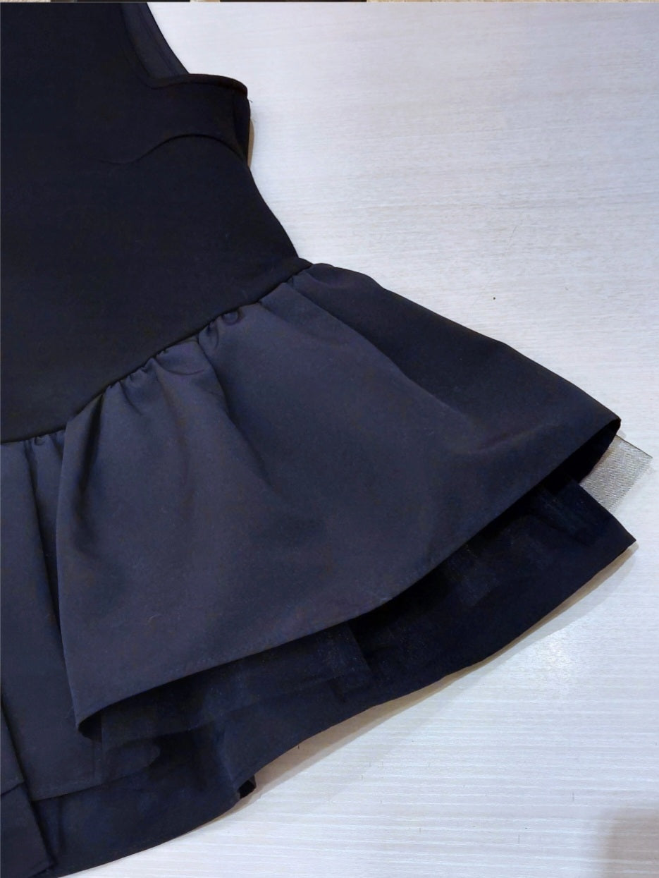 BEATRICE  パールボタンダンボールペプラムベスト　