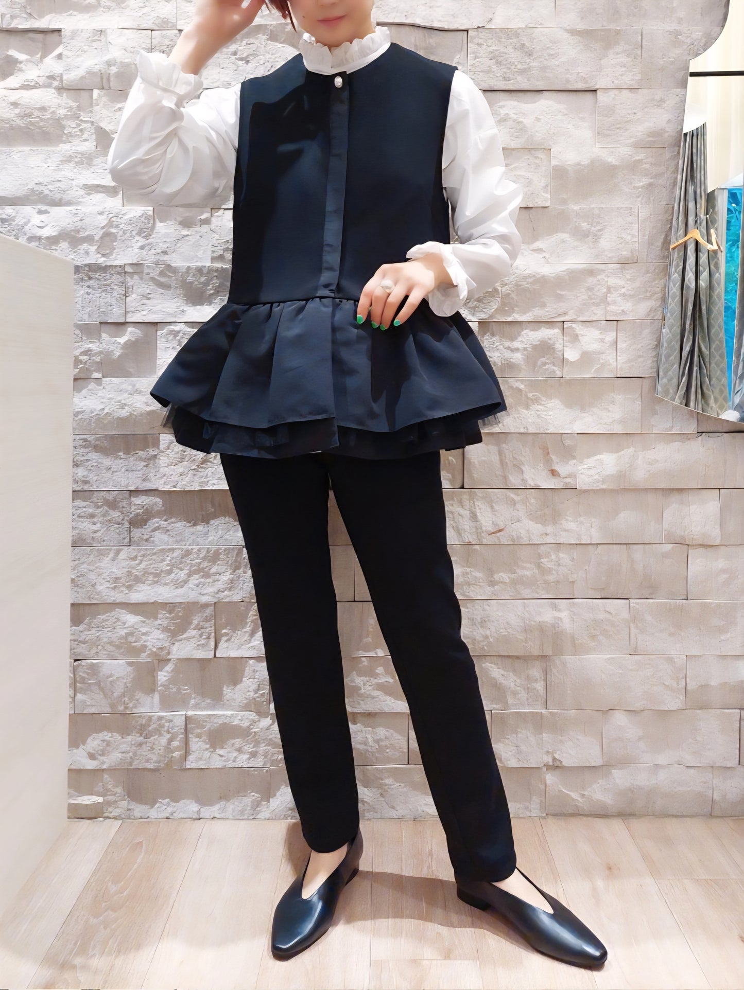 BEATRICE ダンボールバックスリットテーパードパンツ