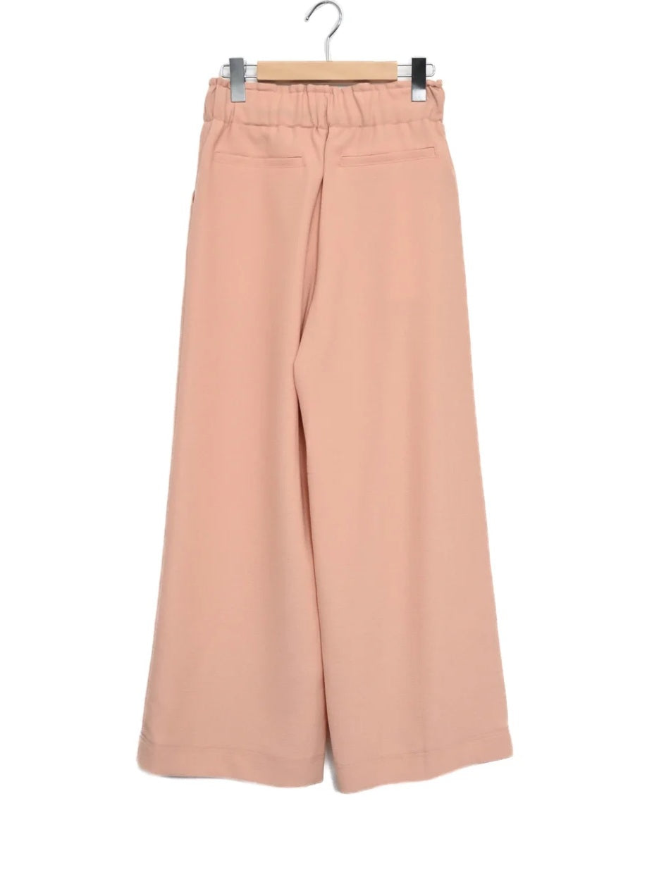 trois エコスラブドロストワイドパンツ