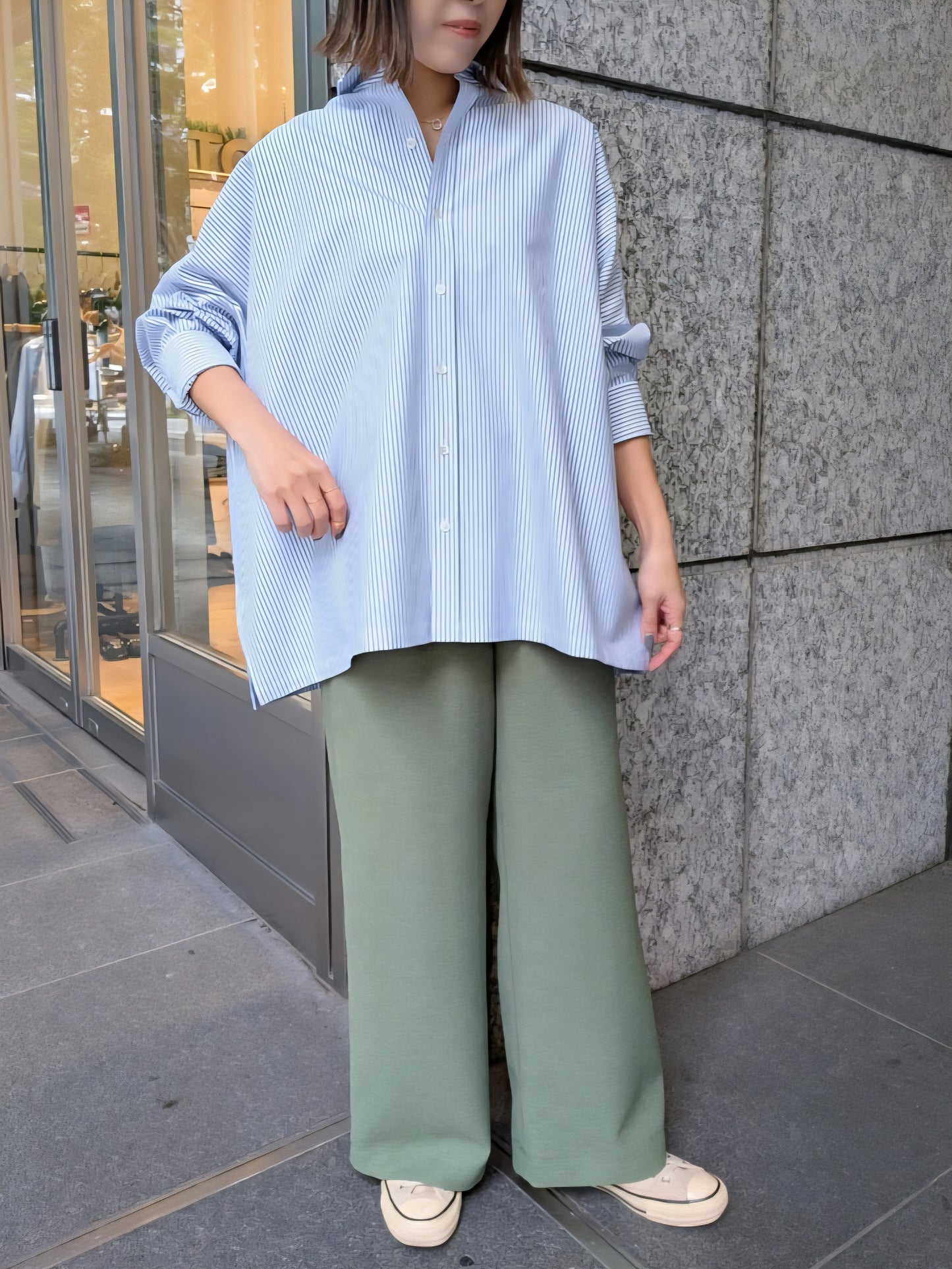 BRAHMIN コットンオックスフォードBIGサイズシャツ