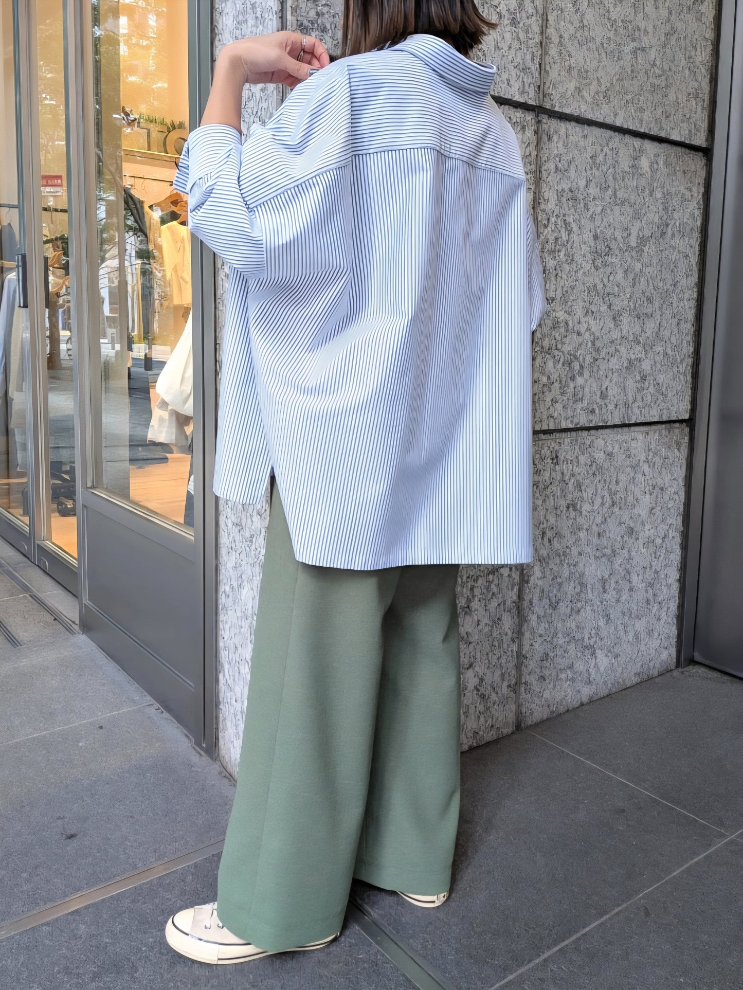 BRAHMIN コットンオックスフォードBIGサイズシャツ