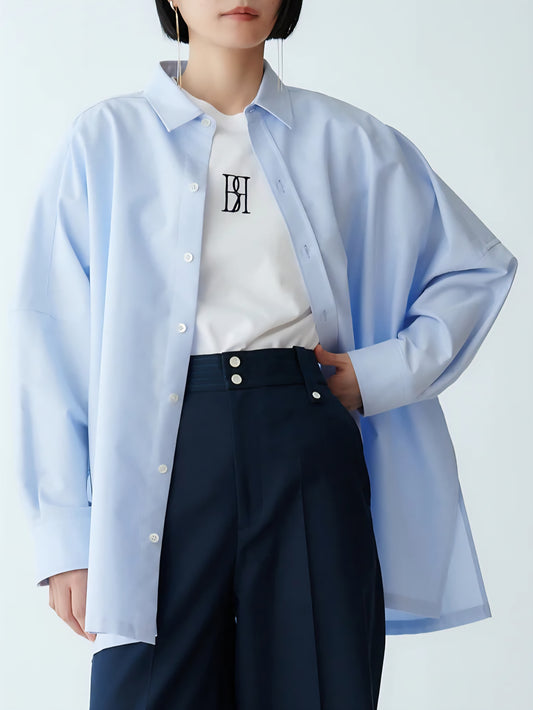 BRAHMIN コットンオックスフォードBIGサイズシャツ