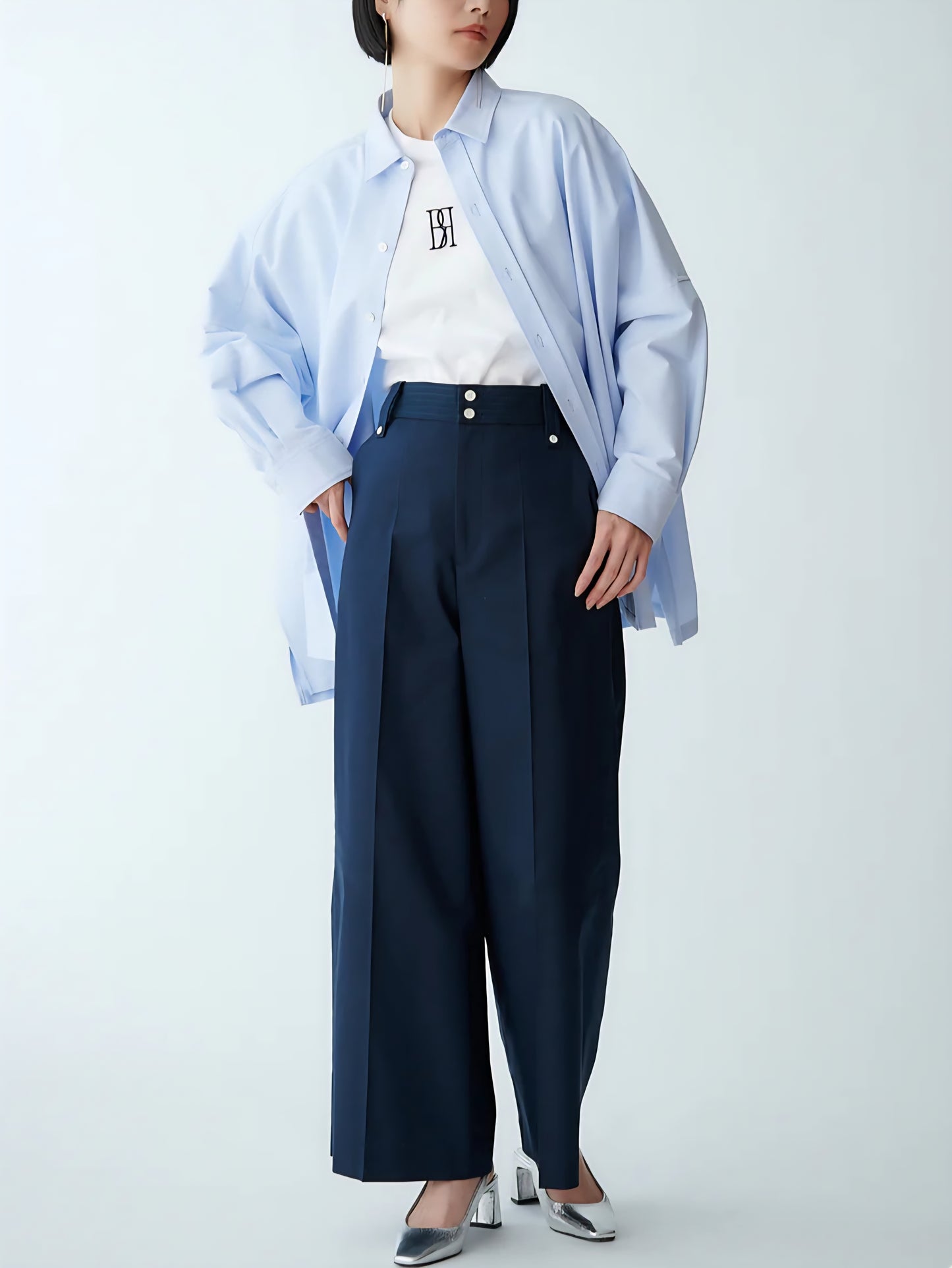 BRAHMIN コットンオックスフォードBIGサイズシャツ