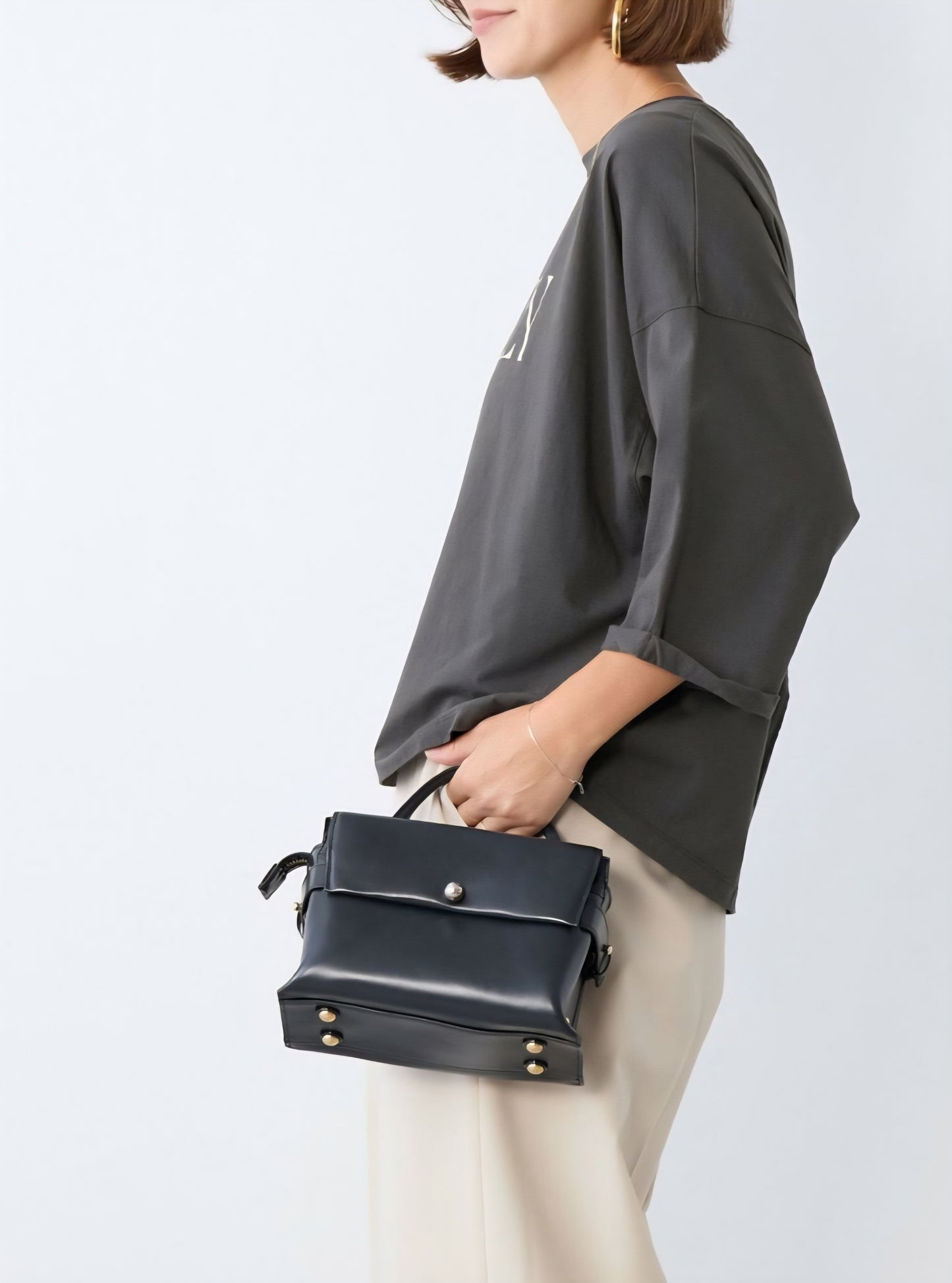 MICA＆DEAL　ロゴ五分袖Tシャツ