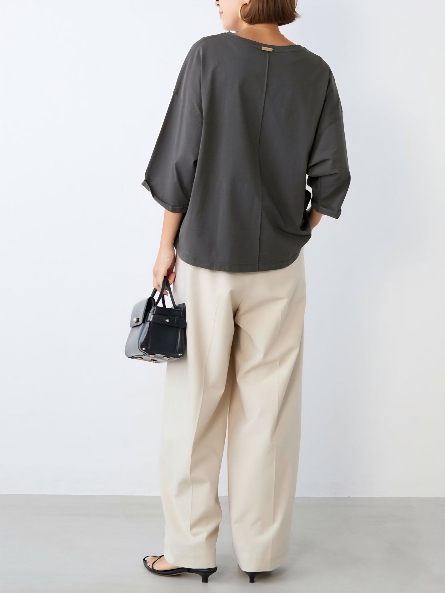 MICA＆DEAL　ロゴ五分袖Tシャツ