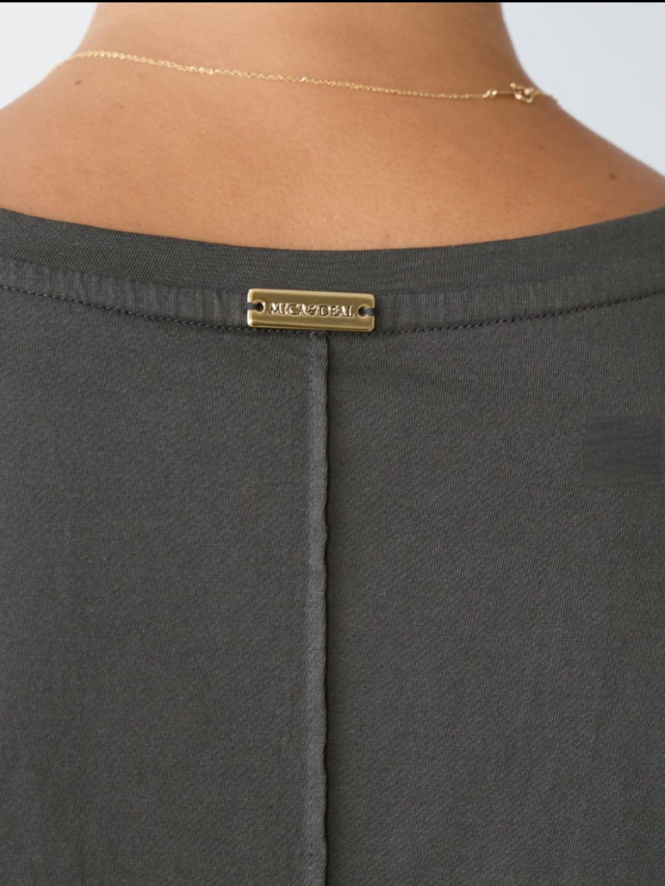 MICA＆DEAL　ロゴ五分袖Tシャツ