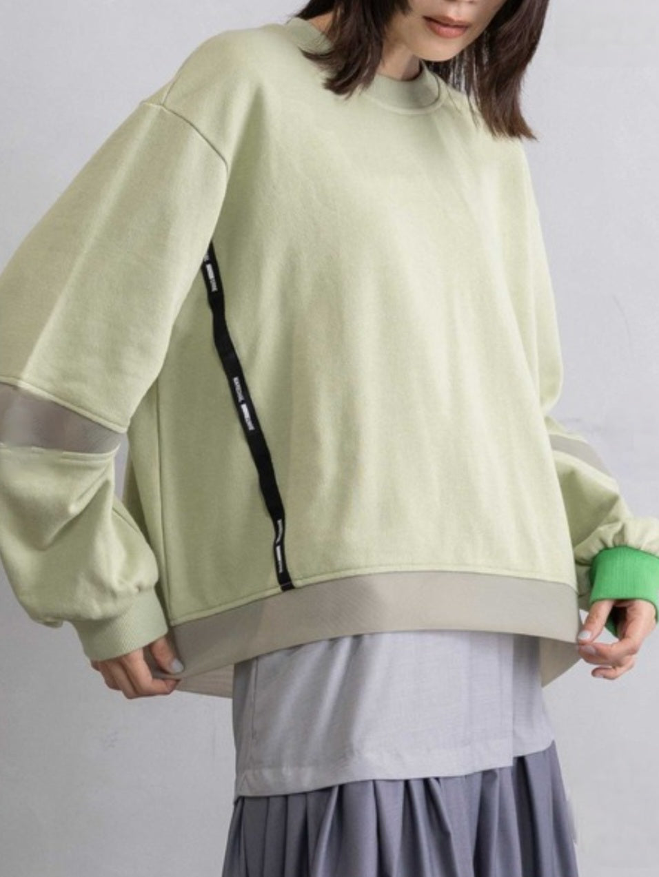 MARECHAL TERRE　バイカラースウェットプルオーバー