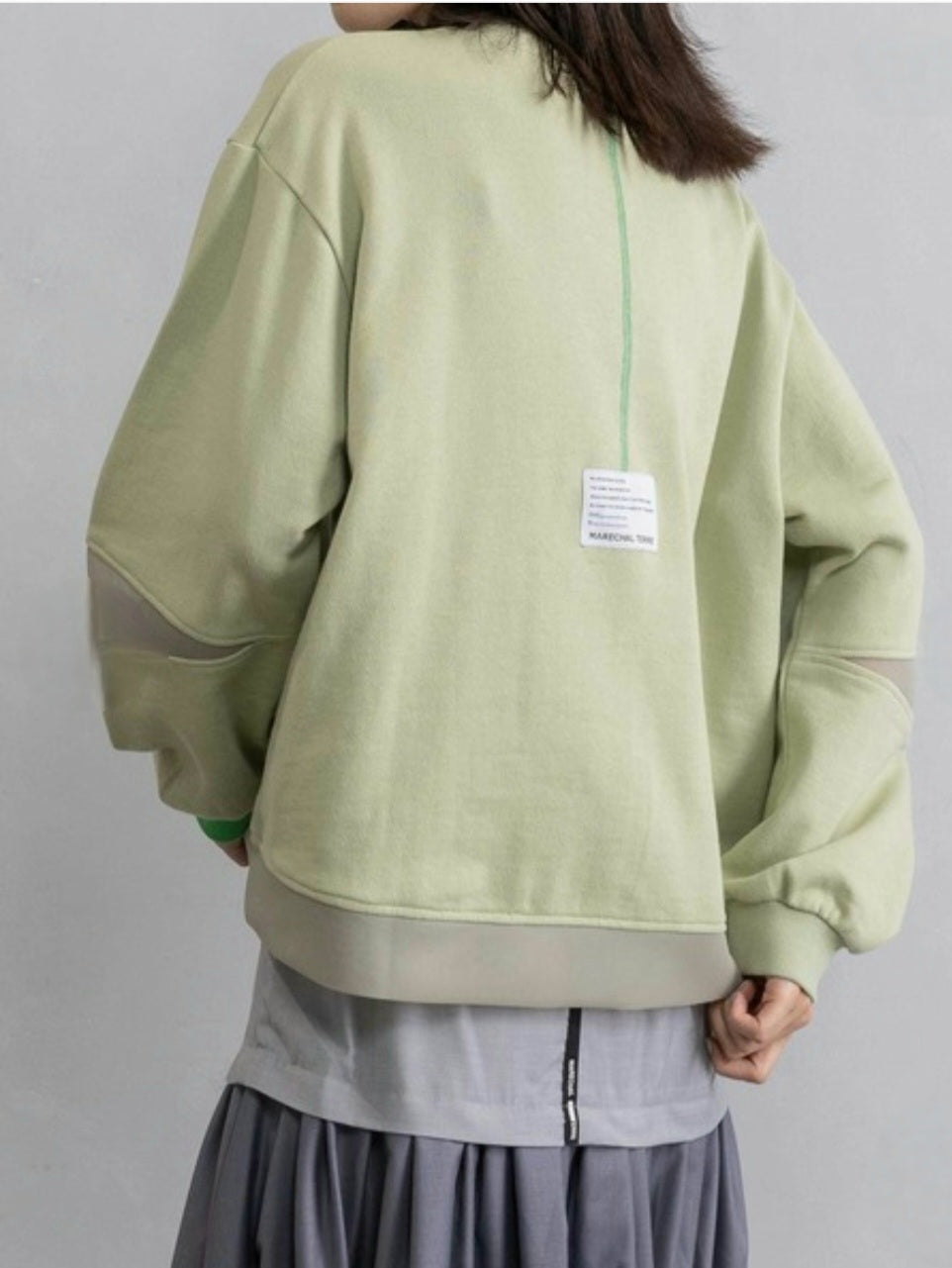 MARECHAL TERRE　バイカラースウェットプルオーバー