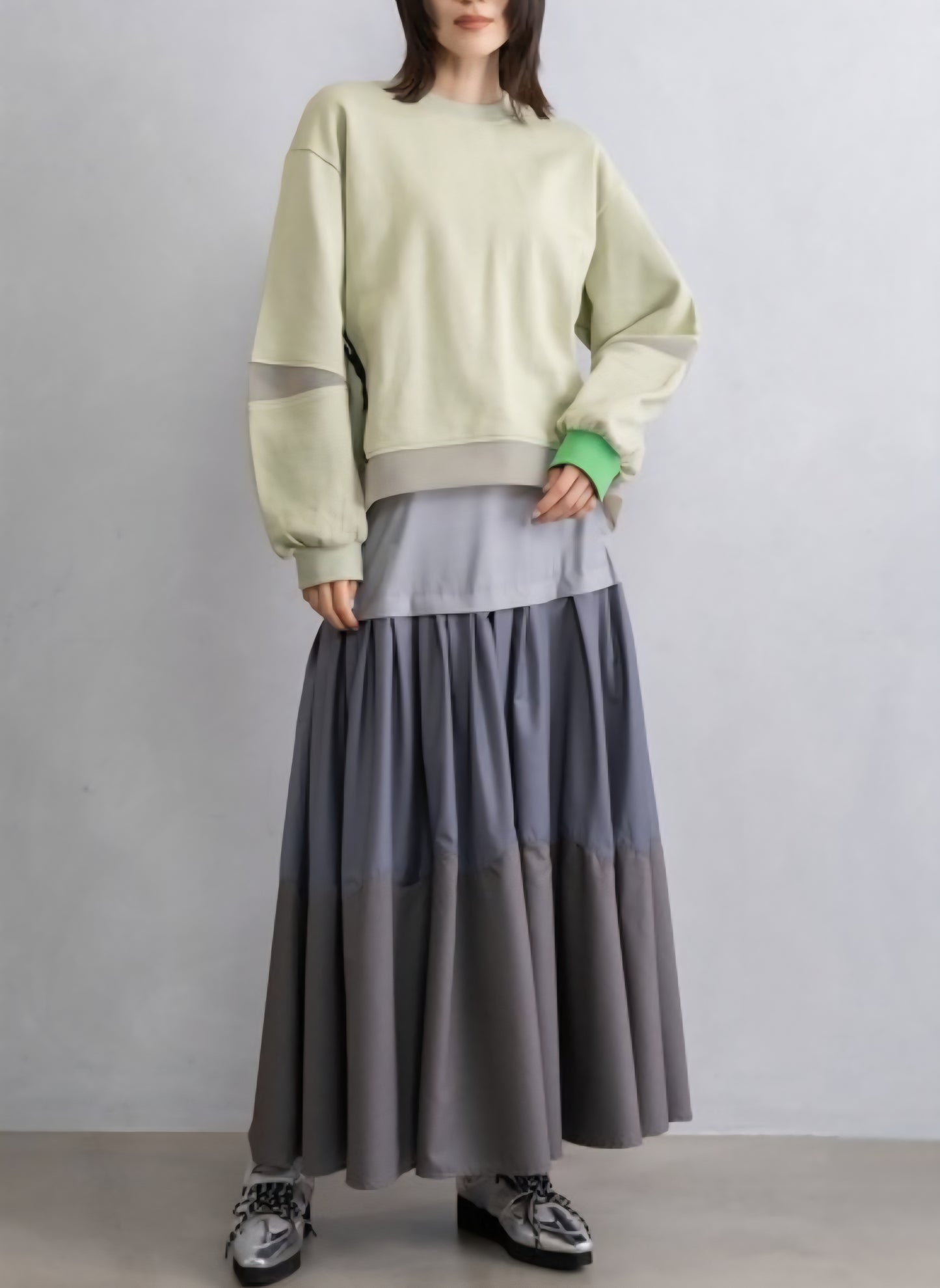 MARECHAL TERRE　バイカラースウェットプルオーバー