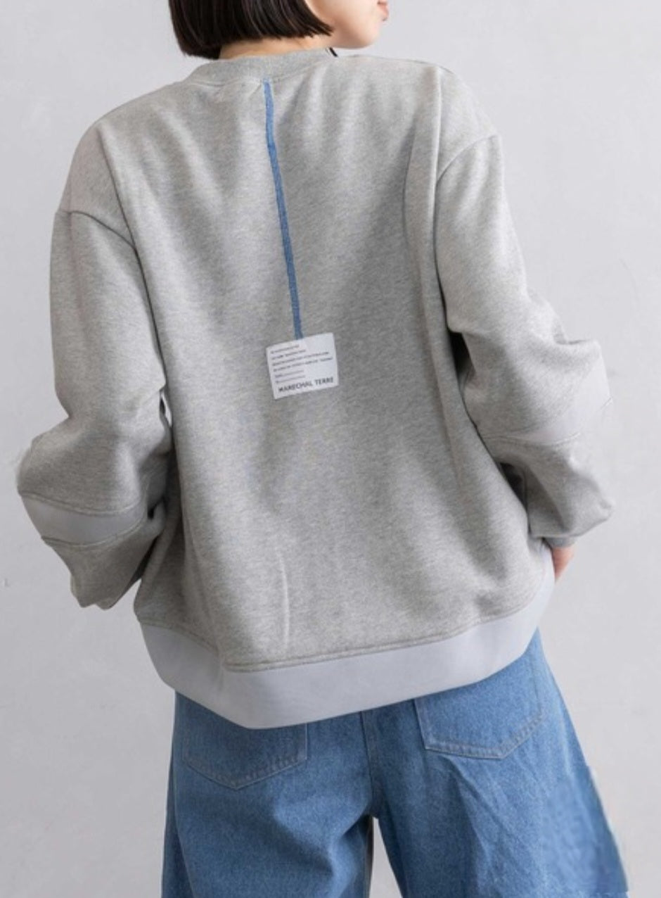 MARECHAL TERRE　バイカラースウェットプルオーバー