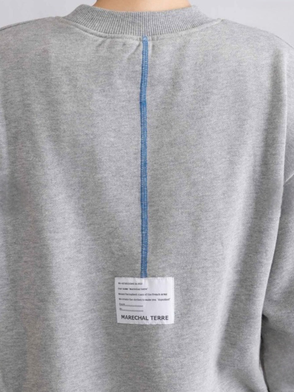 MARECHAL TERRE　バイカラースウェットプルオーバー
