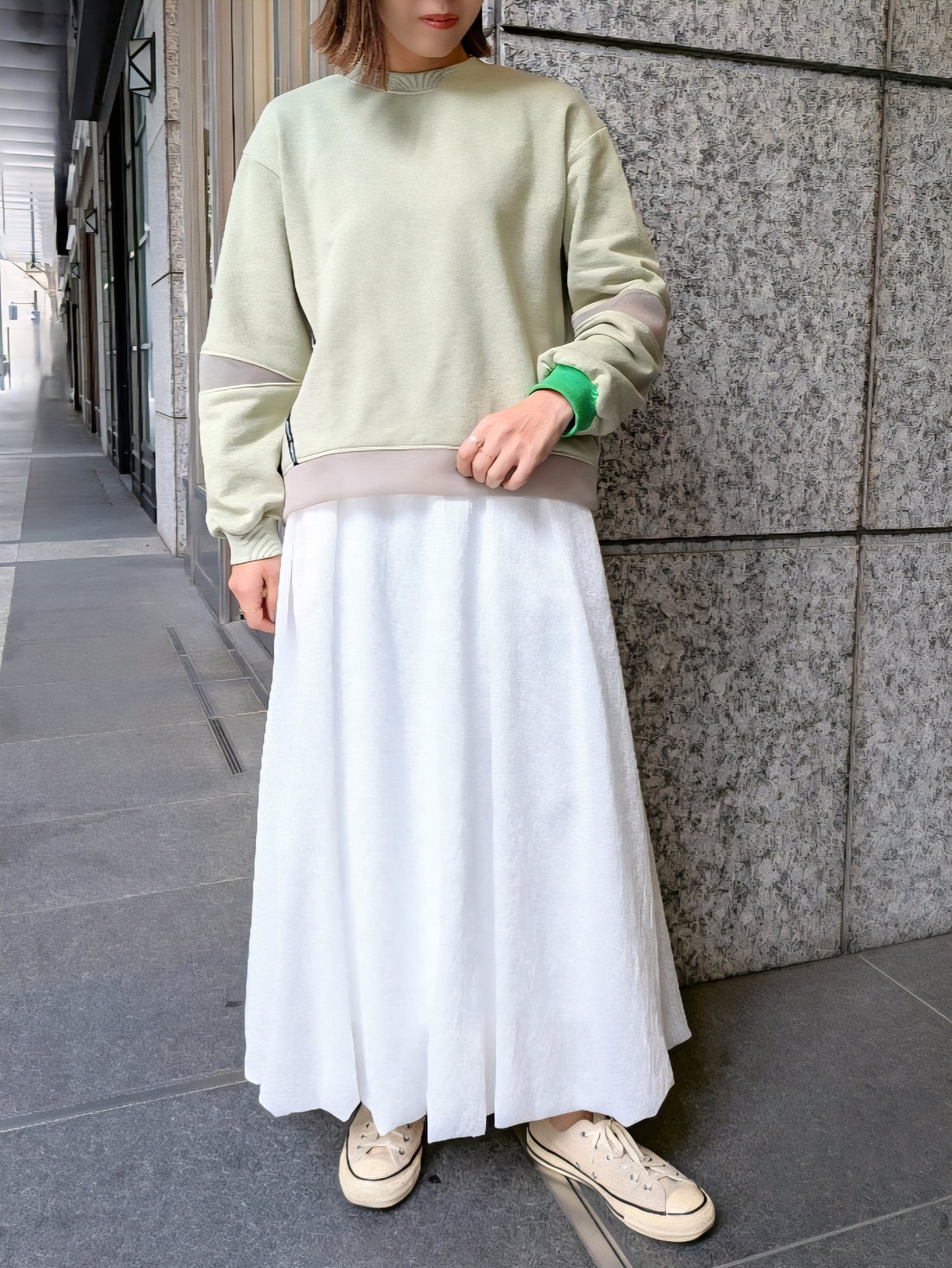 MARECHAL TERRE　バイカラースウェットプルオーバー