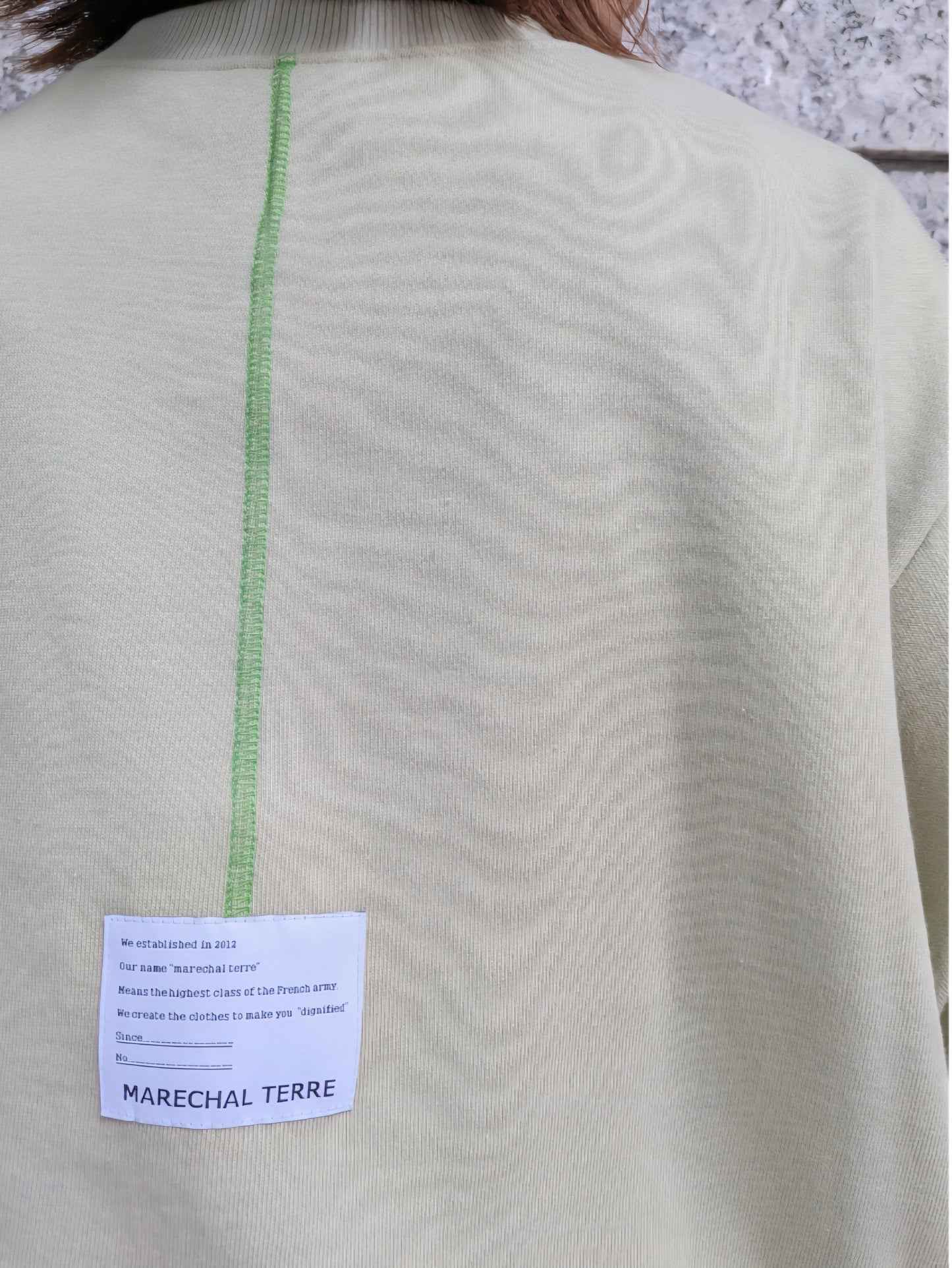 MARECHAL TERRE　バイカラースウェットプルオーバー