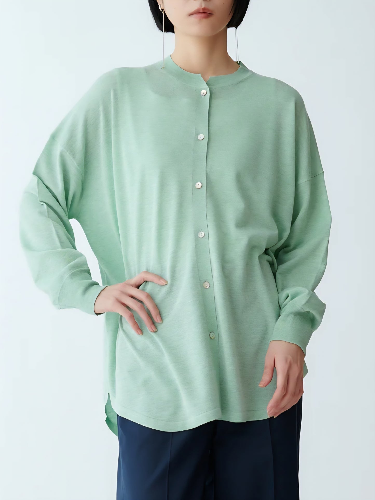 BRAHMIN シャツテールニット