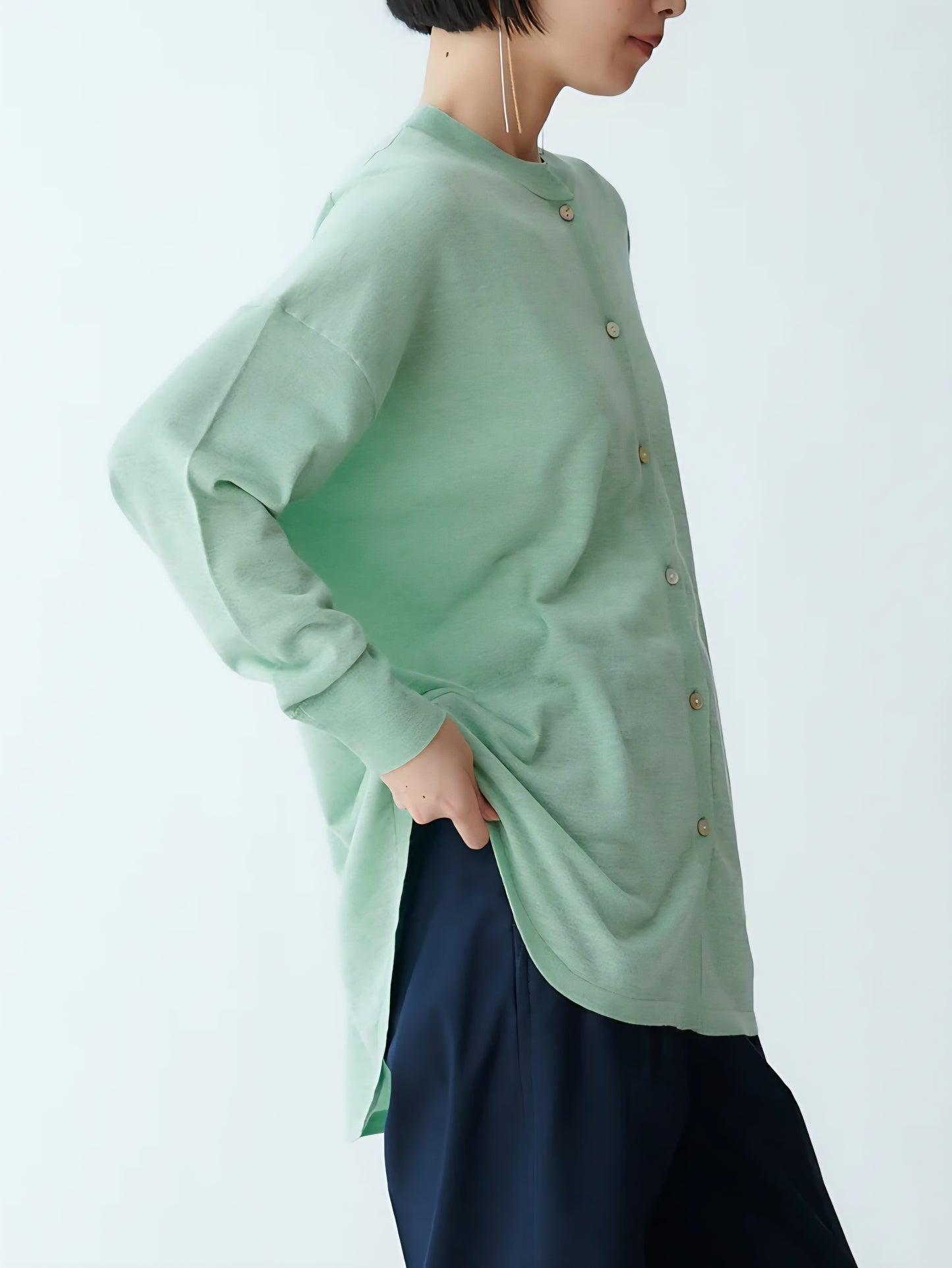 BRAHMIN シャツテールニット