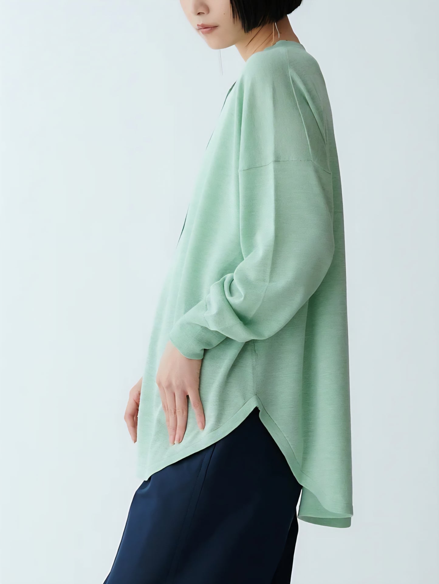 BRAHMIN シャツテールニット