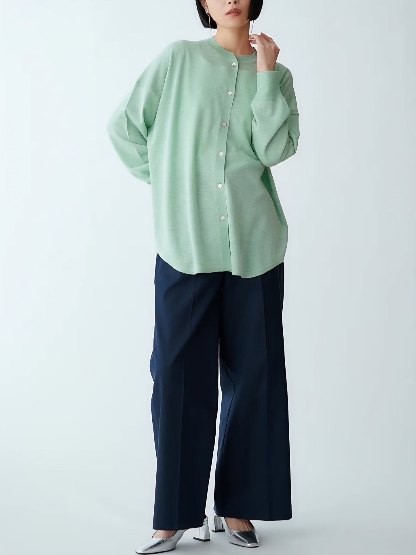 BRAHMIN シャツテールニット