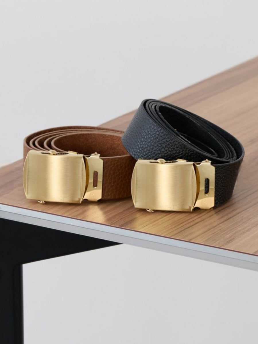 MICA＆DEAL　ゴールドレザーガチャベルト