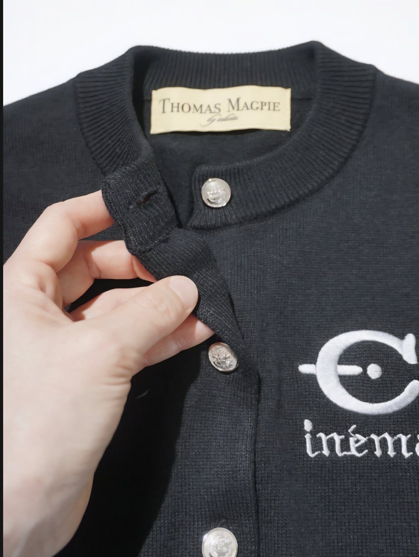 【予約販売】THOMAS MAGPIE　クルーネックラインカーディガン