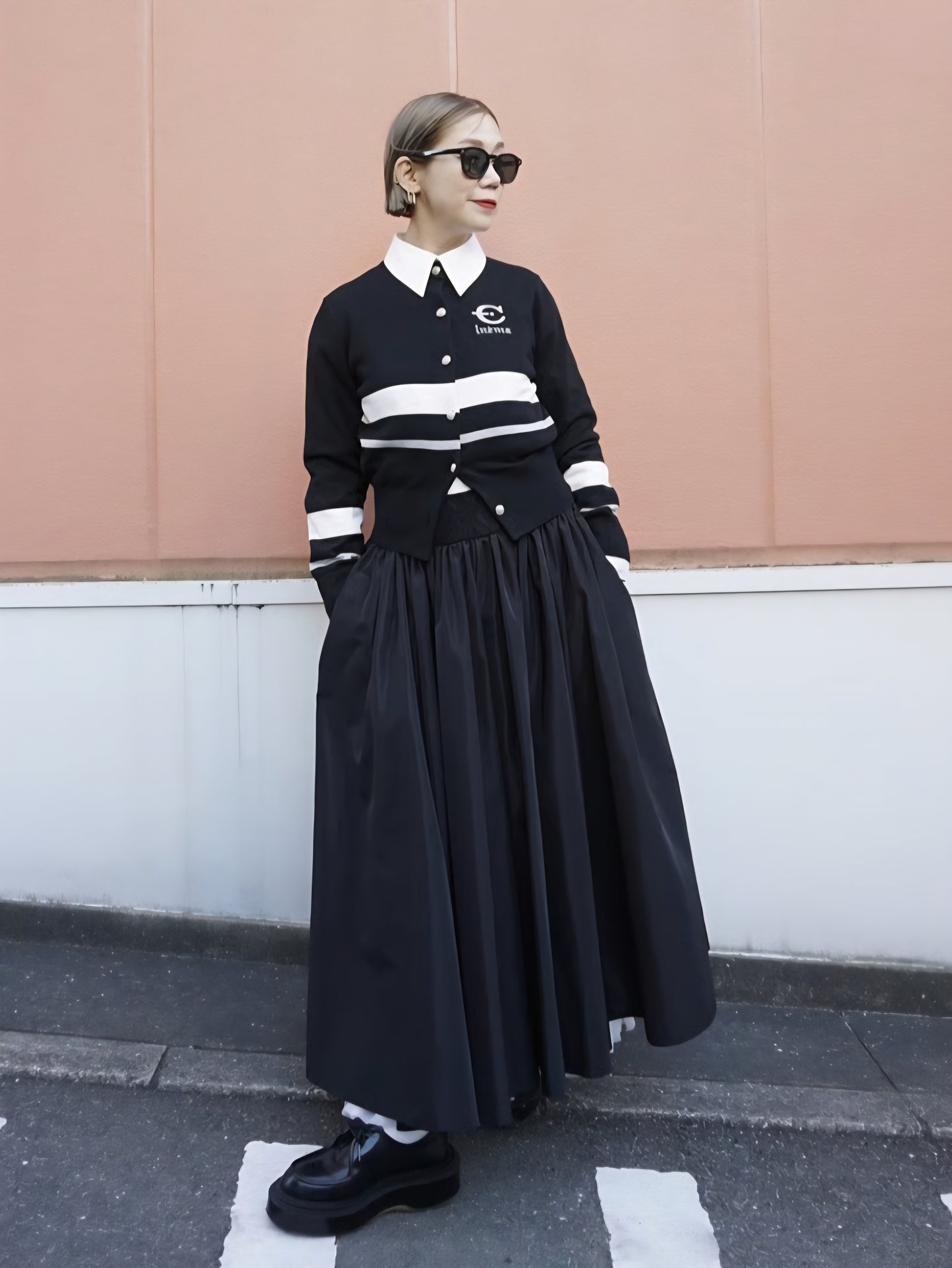 【予約販売】THOMAS MAGPIE　クルーネックラインカーディガン