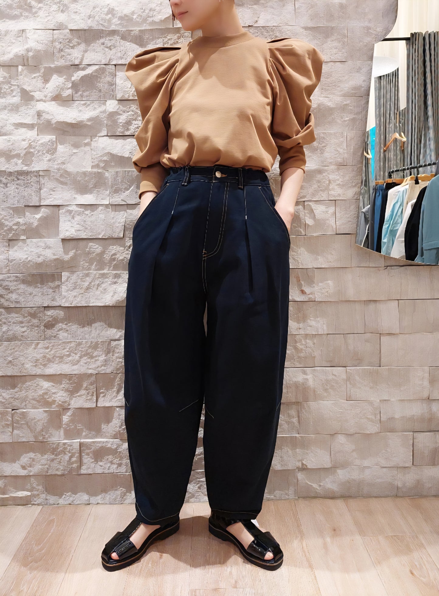 THOMAS MAGPIE コットンパワショルカットソー