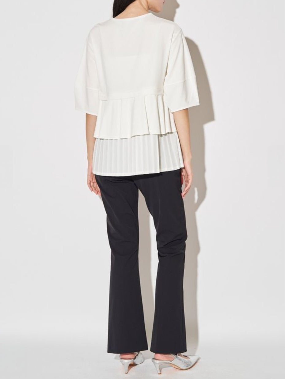 ELENDEEK サイドフレアドッキングカットソー