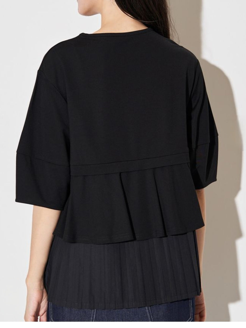 ELENDEEK サイドフレアドッキングカットソー