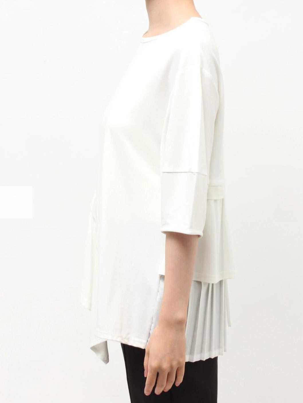 ELENDEEK サイドフレアドッキングカットソー