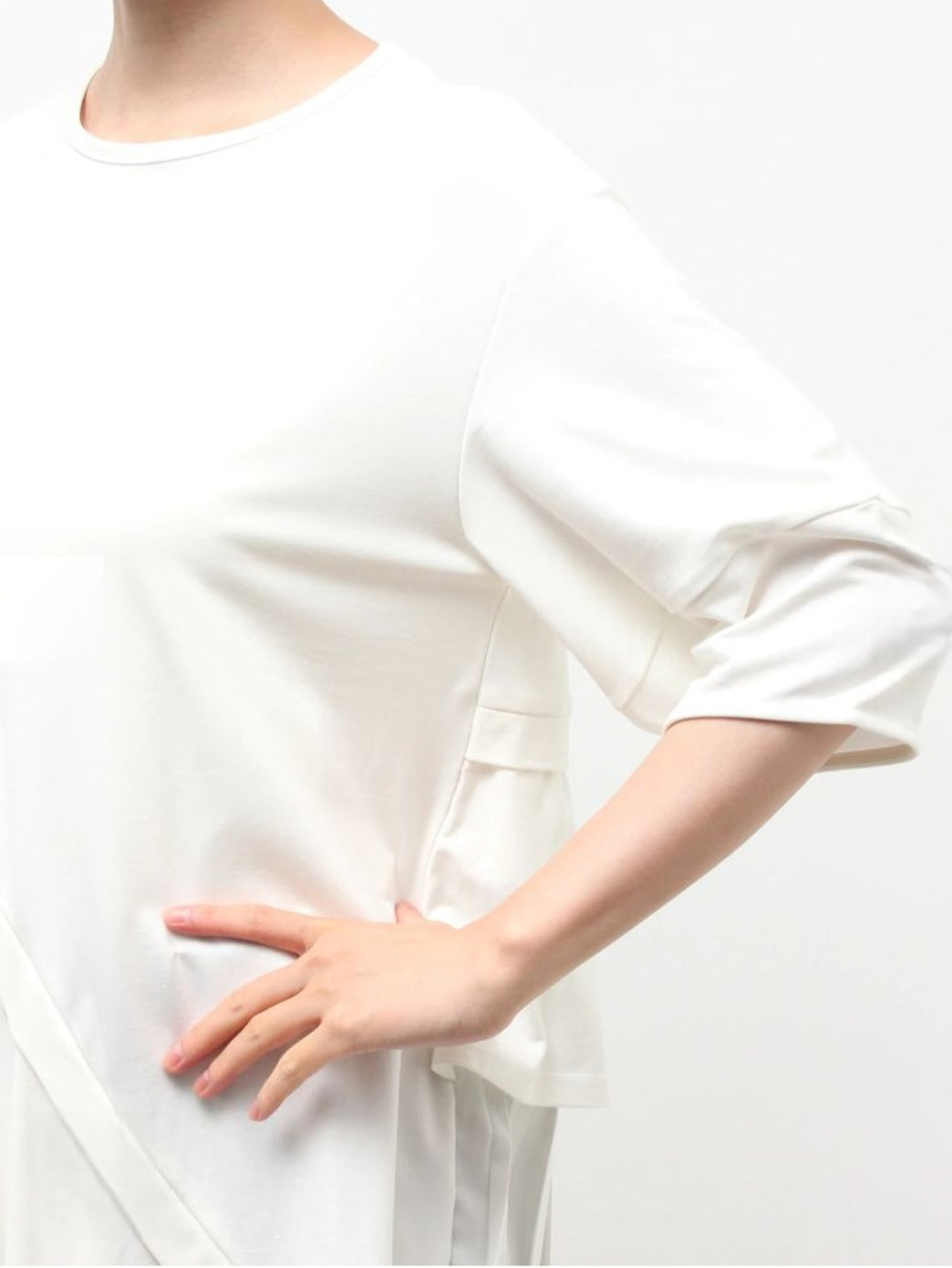 ELENDEEK サイドフレアドッキングカットソー